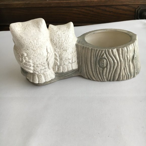 VINTAGE OWL PLANTER Ceramic Planter Collectible Plant Holder Indoor Planter Home - Picture 4 of 7